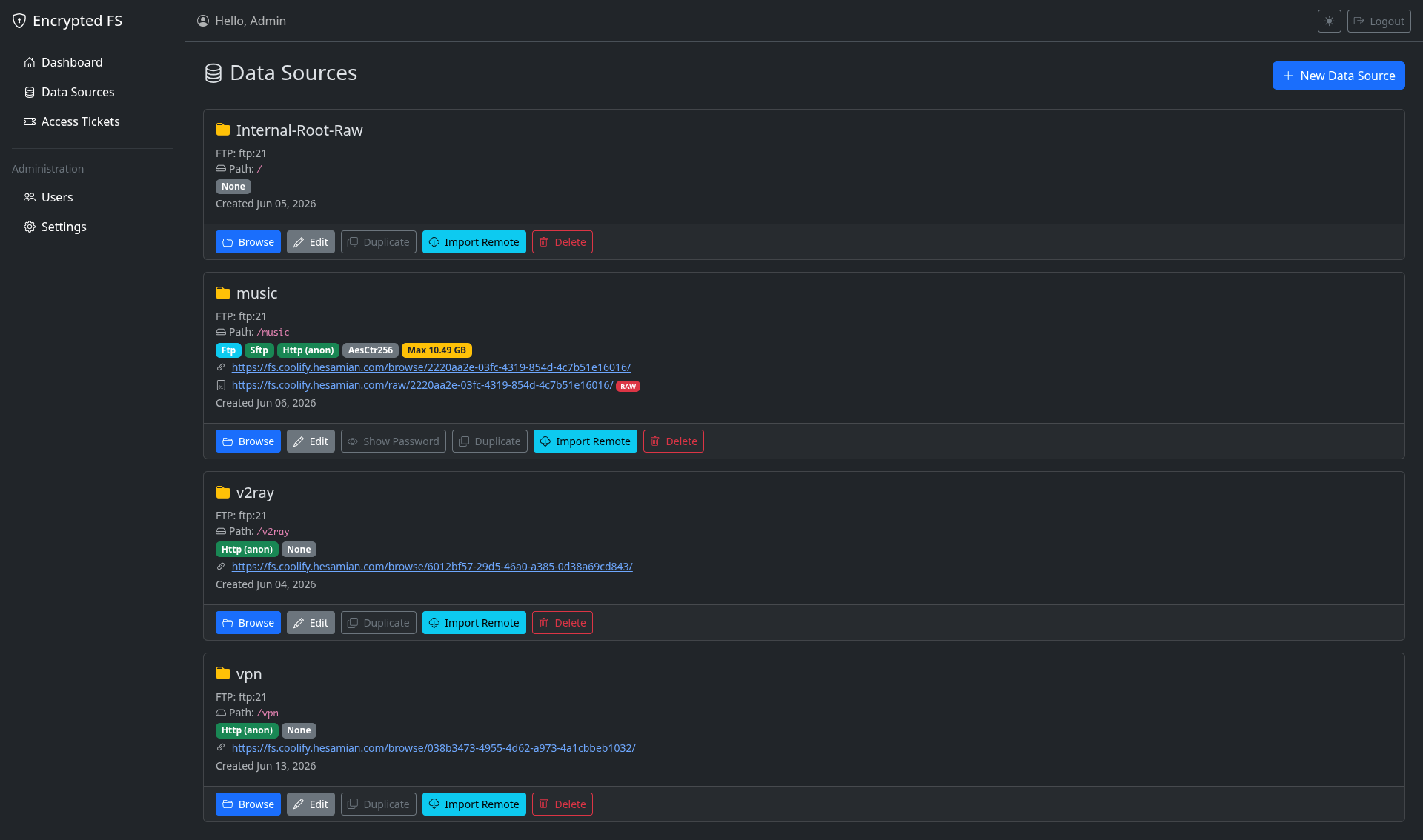 Encrypted File Server